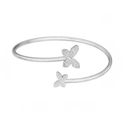 bracelet femme jonc edora argent 925/1000 et oxydes