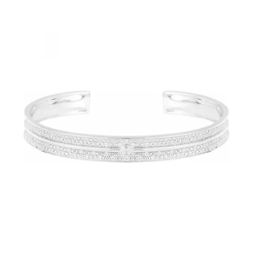 Bracelet Femme Jonc EDORA ARGENT 925/1000 Argenté et Oxydes H0300006