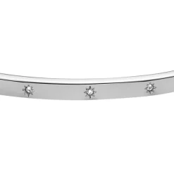 Bracelet Femme Jonc FOSSIL Sadie Shine Bright Acier Argenté JF04420040