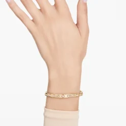 Bracelet Femme Jonc Numina SWAROVSKI Métal Doré et Cristaux 5681452