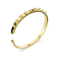 Bracelet Femme Jonc Numina SWAROVSKI Métal Doré et Cristaux 5681452
