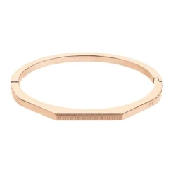 Bracelet femme jonc ouvrant CALVIN KLEIN FACETED acier doré rose