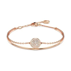 Bracelet Femme Jonc Swarovski Sublima Matrix Doré Rose et Cristaux 5683452