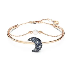 Bracelet Femme Jonc SWAROVSKI LUNA Plaqué Ton Or Rose