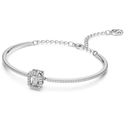bracelet femme jonc swarovski Millenia métal rhodié et cristaux