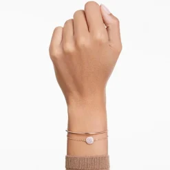 Bracelet Femme Jonc Swarovski Sublima Matrix Doré Rose et Cristaux 5683452