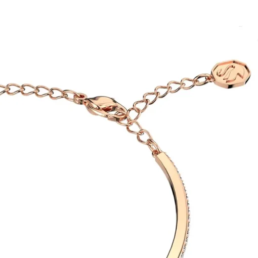 Bracelet femme jonc Swarovski Millenia métal doré rose et cristaux