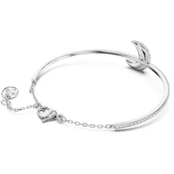 Bracelet Femme Jonc SWAROVSKI LUNA Métal Rhodié Blanc