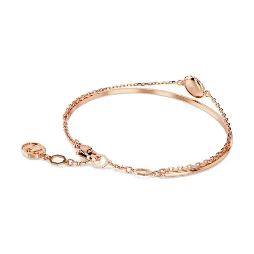 Bracelet Femme Jonc Swarovski Sublima Matrix Doré Rose et Cristaux 5683452