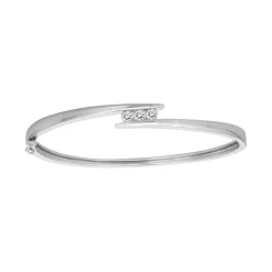 Bracelet Femme Jonc Trilogie EDORA ARGENT 925/1000 et Oxydes