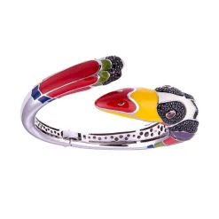 Bracelet Femme Jonc UNA STORIA Toucan ARGENT 925/1000 Rhodié JO121144