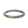 Bracelet Femme Jonc UNA STORIA LOVEBIRD PERROQUET Argent 925/1000 Rhodié