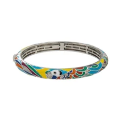 Bracelet Femme Jonc UNA STORIA LOVEBIRD PERROQUET Argent 925/1000 Rhodié