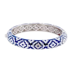 Bracelet femme jonc UNA STORIA AZTEC ARGENT925/1000 et oxydes