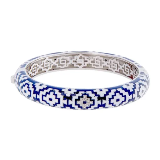 Bracelet femme jonc UNA STORIA AZTEC ARGENT925/1000 et oxydes