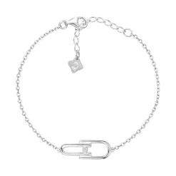 Bracelet Femme LA GARÇONNE ÉVIDENCE Argent 925/1000 Diamant