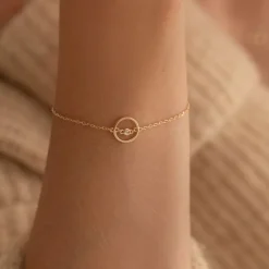Bracelet Femme LA GARÇONNE ANGÉLIQUE Plaqué Or Diamant