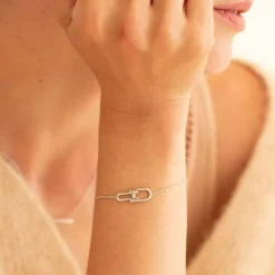 Bracelet Femme LA GARÇONNE ÉVIDENCE Argent 925/1000 Diamant