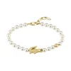Bracelet Femme LACOSTE Acier Doré et Perles 2040430