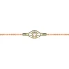 Bracelet Femme LES CADETTES FELICIDAD Cordon Orange