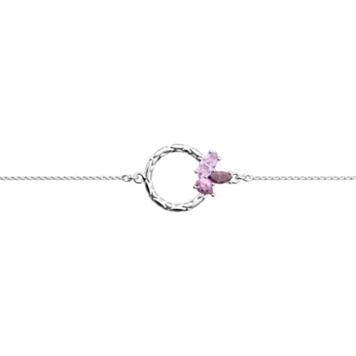 Bracelet Femme LES CADETTES ROSE DU DÉSERT Laiton Argenté