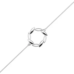 Bracelet Femme LES CADETTES LAURIER Laiton Argenté
