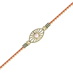 Bracelet Femme LES CADETTES FELICIDAD Cordon Orange
