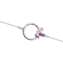 Bracelet Femme LES CADETTES ROSE DU DÉSERT Laiton Argenté