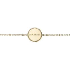Bracelet femme Maman PHEBUS acier doré