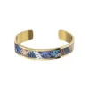 bracelet femme manchette Louise's Garden végétation Colin de Virginie acier doré