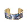 bracelet femme manchette Louise's Garden oiseau Colin de Virginie acier doré