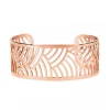 Bracelet femme Manchette PHEBUS acier Motif Japonais