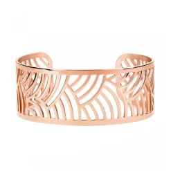 Bracelet femme Manchette PHEBUS acier Motif Japonais