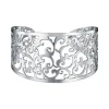 Bracelet femme Manchette arabesque PHEBUS Acier argenté