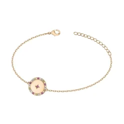 Bracelet Femme Multi Couleurs EDORA PLAQUE OR et Oxydes EDO66300069