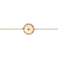 Bracelet Femme Multi Couleurs EDORA PLAQUE OR et Oxydes EDO66300069