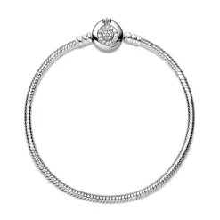 Bracelet Femme PANDORA MAILLE SERPENT 18 CM O COURONNÉ SCINTILLANT Argent 925/1000