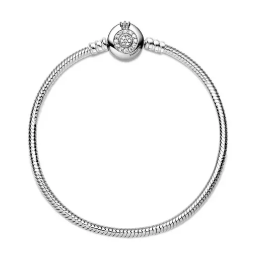 Bracelet Femme PANDORA MAILLE SERPENT 18 CM O COURONNÉ SCINTILLANT Argent 925/1000