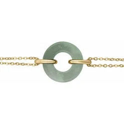Bracelet femme PHEBUS acier doré et acetate