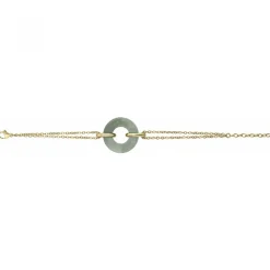 Bracelet femme PHEBUS acier doré et acetate