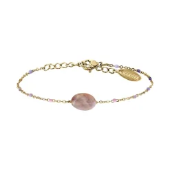 Bracelet Femme SCOOTER Acier Doré Améthyste