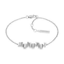 Bracelet Femme SCULPTURAL CALVIN KLEIN Acier argenté et cristaux