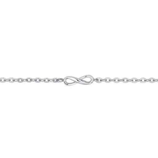 Bracelet femme signe infini PHEBUS acier argenté