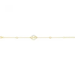 Bracelet femme signe infini EDORA PLAQUE OR et oxydes