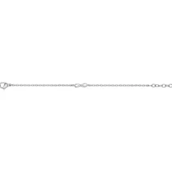 Bracelet femme signe infini PHEBUS acier argenté