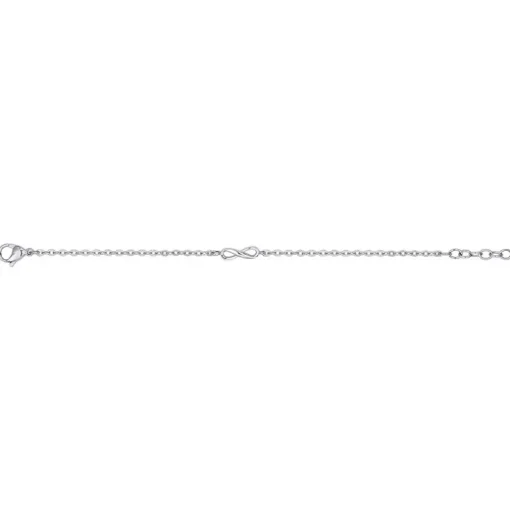 Bracelet femme signe infini PHEBUS acier argenté
