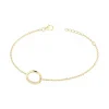 Bracelet femme sphère EDORA PLAQUE OR et oxydes
