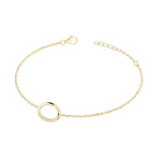 Bracelet femme sphère EDORA PLAQUE OR et oxydes
