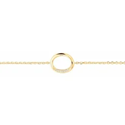 Bracelet femme sphère EDORA PLAQUE OR et oxydes