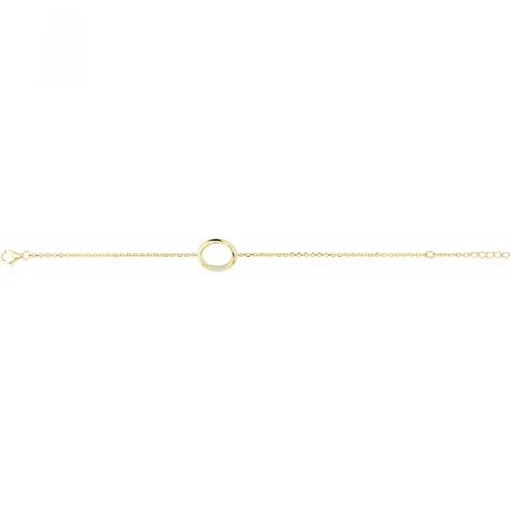 Bracelet femme sphère EDORA PLAQUE OR et oxydes